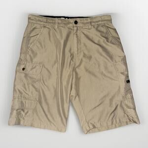Denali Cargo Shorts Tan 32x14 Outdoors Travel Casual Minimal